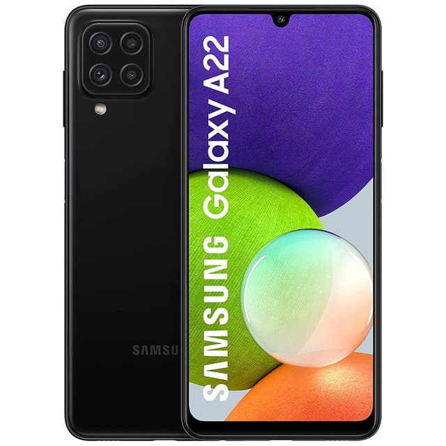Galaxy A22 128 gb Διπλή κάρτα SIM - Μαύρο - Ξεκλείδωτο