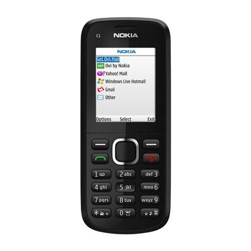 Nokia C1-02 - Μαύρο - Ξεκλείδωτο